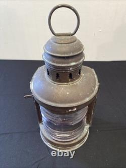 Antique Vintage Brass Perko Maritime Nautical Ship Marine Oil Kerosene Lantern