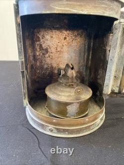 Antique Vintage Brass Perko Maritime Nautical Ship Marine Oil Kerosene Lantern