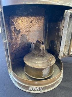 Antique Vintage Brass Perko Maritime Nautical Ship Marine Oil Kerosene Lantern