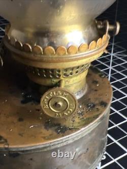 Antique Vintage British Copper & Brass DL Maritime Ships Oil Lantern Lamp 3256