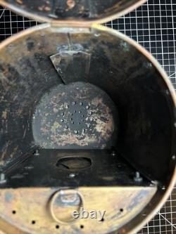 Antique Vintage British Copper & Brass DL Maritime Ships Oil Lantern Lamp 3256