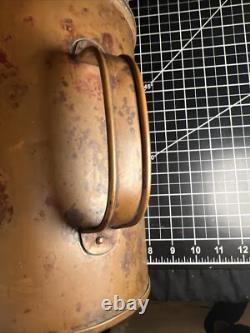 Antique Vintage British Copper & Brass DL Maritime Ships Oil Lantern Lamp 3256
