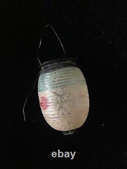 Antique Vintage Chinese Lantern Candle Cup German Glass Christmas Ornament