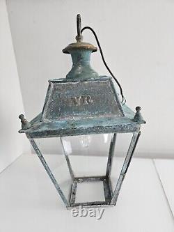 Antique Vintage Copper Lantern