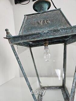 Antique Vintage Copper Lantern