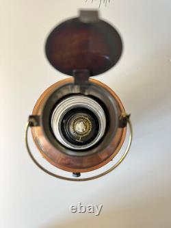 Antique Vintage Copper Storm Lamp Vintage Ships Lantern from Hong Hong Oil