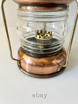 Antique Vintage Copper Storm Lamp Vintage Ships Lantern from Hong Hong Oil