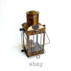 Antique Vintage Cubicle Type Candle Glass Ship Window Box Oil Lantern