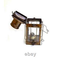 Antique Vintage Cubicle Type Candle Glass Ship Window Box Oil Lantern