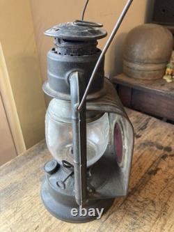 Antique Vintage Dietz Junior wagon lantern Side clip