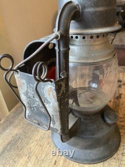 Antique Vintage Dietz Junior wagon lantern Side clip