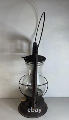 Antique Vintage Dietz NY Monarch USA Kerosene Oil Lantern Rustic 2G13