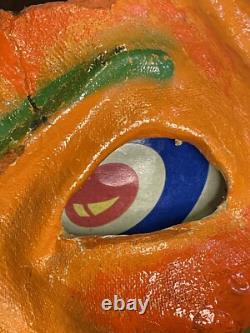 Antique Vintage Halloween Paper Mache Pulp Jack o' Lantern, 30s-40s