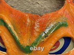Antique Vintage Halloween Paper Mache Pulp Jack o' Lantern, 30s-40s