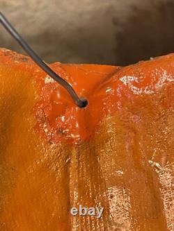 Antique Vintage Halloween Paper Mache Pulp Jack o' Lantern, 30s-40s
