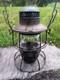 Antique Vintage I. C. R. R. Illinois Central Railroad Lantern Adlake Etched Globe