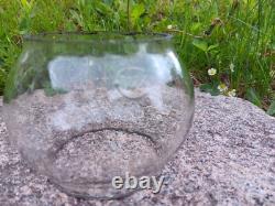 Antique Vintage I. C. R. R. Illinois Central Railroad Lantern Adlake Etched Globe