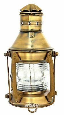 Antique Vintage Iron Ship Anchor Boat Lantern 12 Maritime Rail Road Oil Lamps