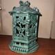 Antique Vintage Japanese Cast Iron Candle Lantern 9
