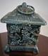 Antique Vintage Japanese Cast Iron Candle Lantern 9