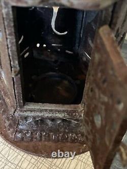 Antique Vintage Japanese Cast Iron Candle Lantern 9