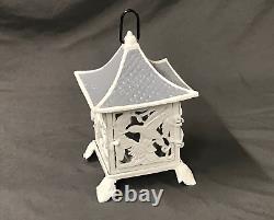 Antique/Vintage Japanese-Style Pagoda Citronella Candle Lantern with Hummingbirds