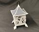 Antique/Vintage Japanese-Style Pagoda Citronella Candle Lantern with Hummingbirds