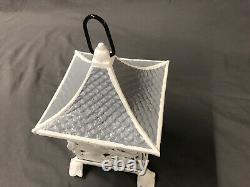 Antique/Vintage Japanese-Style Pagoda Citronella Candle Lantern with Hummingbirds