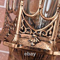 Antique Vintage Lantern Light Fixture Outdoor Waterproof Wall Sconce Porch Lamp