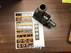 Antique Vintage Magic Lantern Slide Projector Colored slides