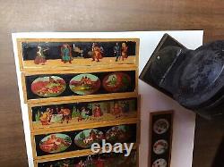 Antique Vintage Magic Lantern Slide Projector Colored slides