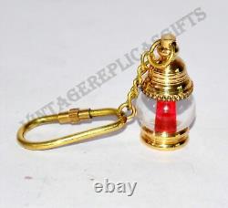 Antique Vintage Maritime Brass Lantern Keychain Keyring Collectible Lot 50 Piece