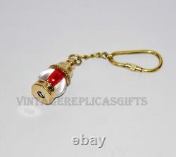 Antique Vintage Maritime Brass Lantern Keychain Keyring Collectible Lot 50 Piece