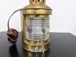 Antique Vintage Nautical Lamp Ship Lantern Maritime Marine Upcycled Light