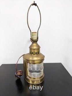 Antique Vintage Nautical Lamp Ship Lantern Maritime Marine Upcycled Light