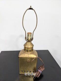 Antique Vintage Nautical Lamp Ship Lantern Maritime Marine Upcycled Light