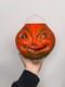 Antique Vintage Original HALLOWEEN Large 7 Paper Mache Pumpkin Jack-O-Lantern