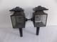 Antique Vintage Pair Coach Carriage Buggy Automobile Candle Lanterns Lamps WOW