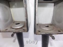 Antique Vintage Pair Coach Carriage Buggy Automobile Candle Lanterns Lamps WOW