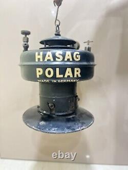 Antique Vintage Petromax Polar Lamp kerosene Germany Hasag Pressure lantern