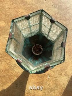 Antique Vintage Porch Light Sconce Copper Bronze Arts Crafts Lanterns Gothic