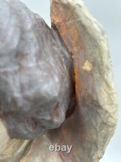 Antique/Vintage Rare-Large Paper Mache Angel Candle Holders/Jack O Lanterns