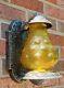 Antique Vintage Riddle c1934 Porch Wall Sconce Light Lantern Art Nouveau