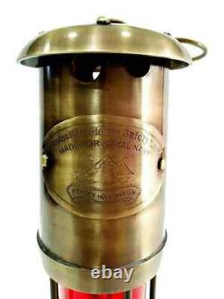 Antique Vintage Style Brass Miner Lantern Oil Lantern Antique Nautical Handmade