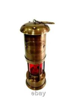Antique Vintage Style Brass Miner Lantern Oil Lantern Antique Nautical Handmade