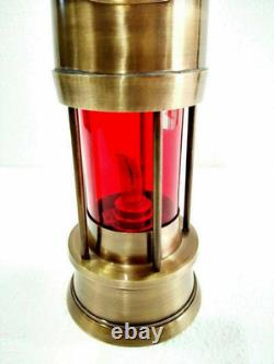 Antique Vintage Style Brass Miner Lantern Oil Lantern Antique Nautical Handmade