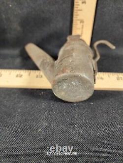Antique Vintage Teapot Oil Wick Coal Miners Cap Lamp Lantern #2
