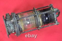 Antique Vintage US NAVY L L Rowe SYM 193 Ship Navigational Lantern/Light