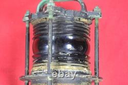 Antique Vintage US NAVY L L Rowe SYM 193 Ship Navigational Lantern/Light