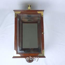 Antique Vintage Wall Mounted Lamp Lantern Case Terrarium. Bevel Glass Mirror Back